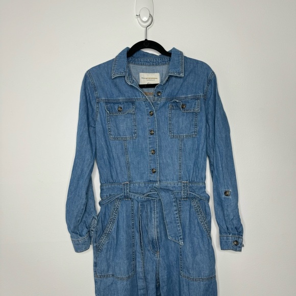 Pilcro and the Letterpress Blue Denim Jumpsuit - Picture 3 of 11